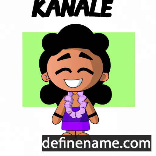 cartoon of the name Kanalei