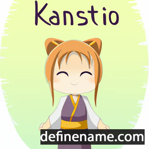 cartoon of the name Kanatsu