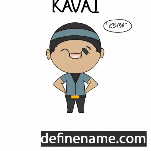 cartoon of the name Kanav