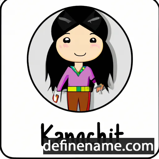 cartoon of the name Kanchan