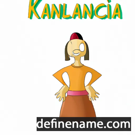 cartoon of the name Kancijanila