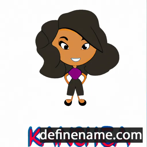 cartoon of the name Kaneesha