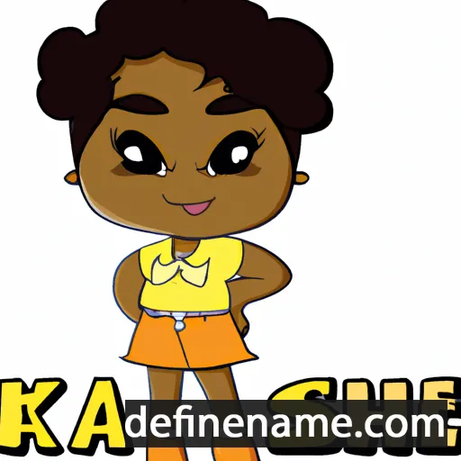 cartoon of the name Kanesha