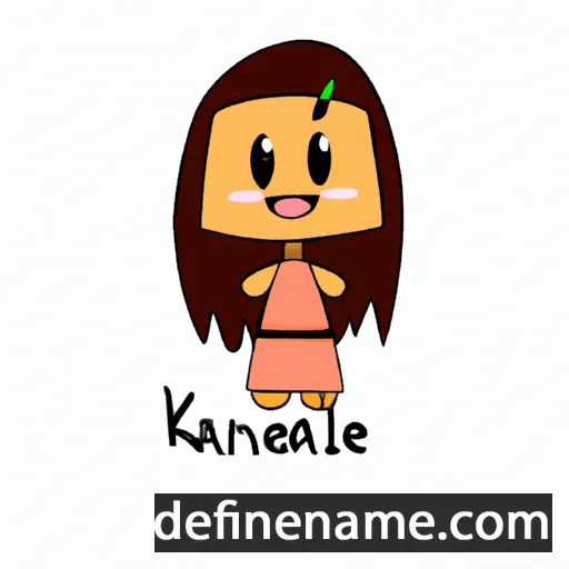 cartoon of the name Kaniele