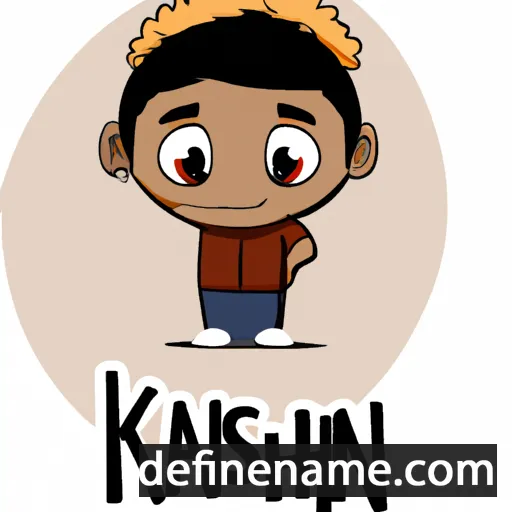 cartoon of the name Kanishk