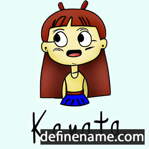 cartoon of the name Kanitta