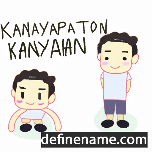 cartoon of the name Kanlayakorn