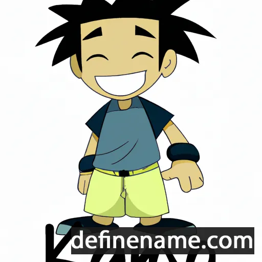 cartoon of the name Kanoa