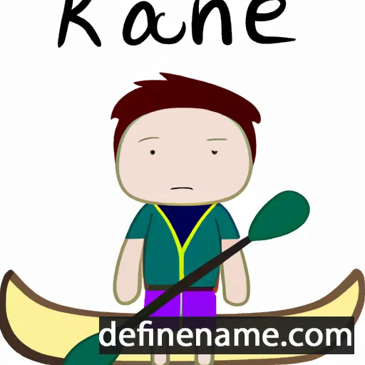 cartoon of the name Kanoe