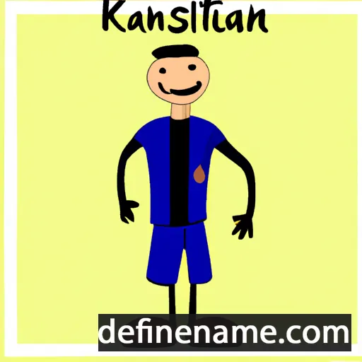 cartoon of the name Kanstancin