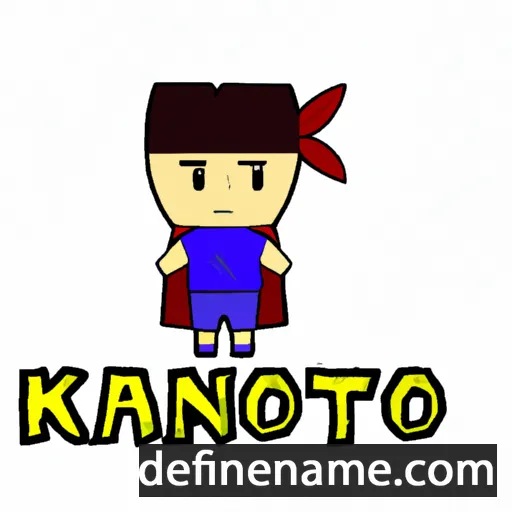 cartoon of the name Kanto