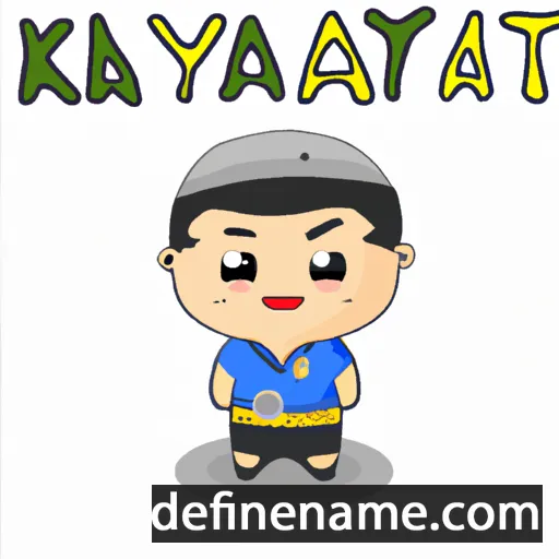 cartoon of the name Kanyarat