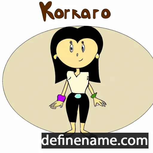 cartoon of the name Kaorina