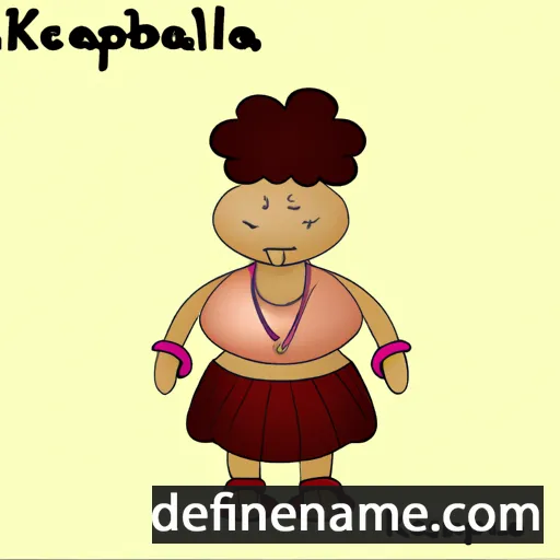 cartoon of the name Kapeliela