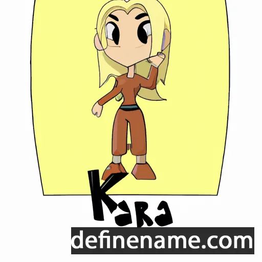 cartoon of the name Kara