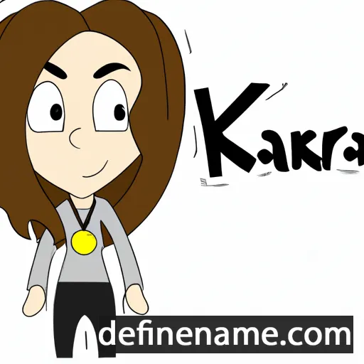 cartoon of the name Kara