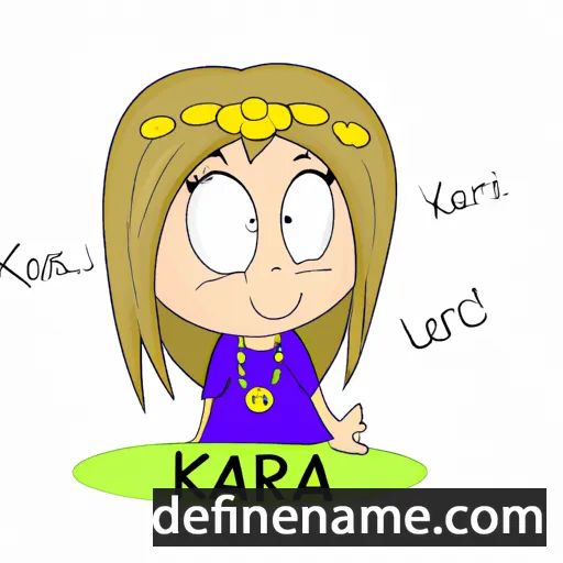 cartoon of the name Kara