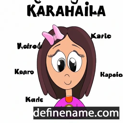 cartoon of the name Karalina