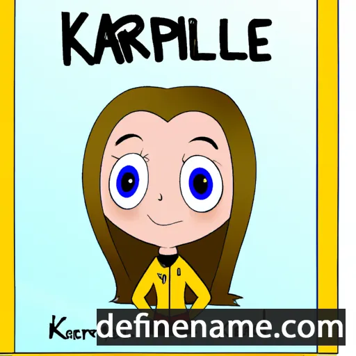 cartoon of the name Karaline