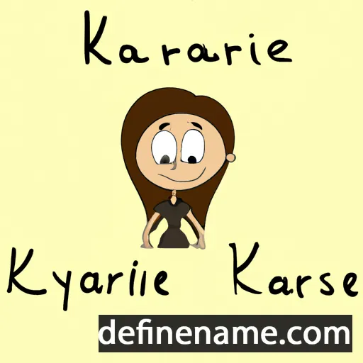 cartoon of the name Karalyne