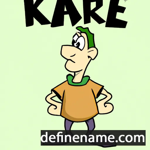 cartoon of the name Karee