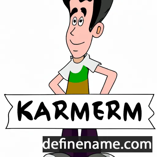 cartoon of the name Karem