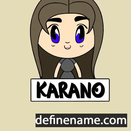 cartoon of the name Karína