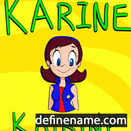 cartoon of the name Karianne