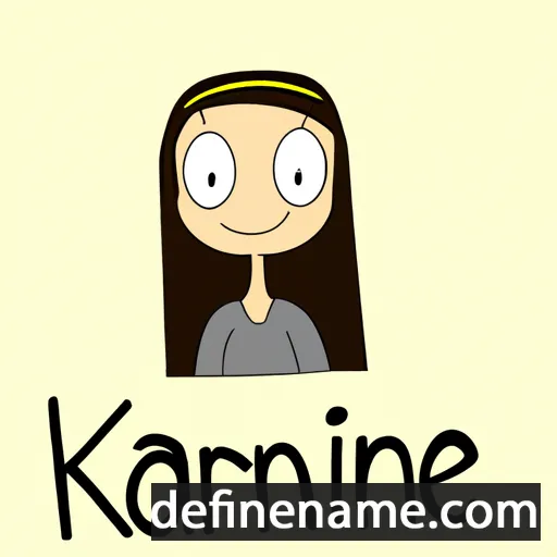 cartoon of the name Karianne