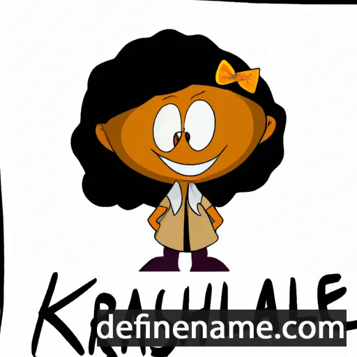 cartoon of the name Karlesha