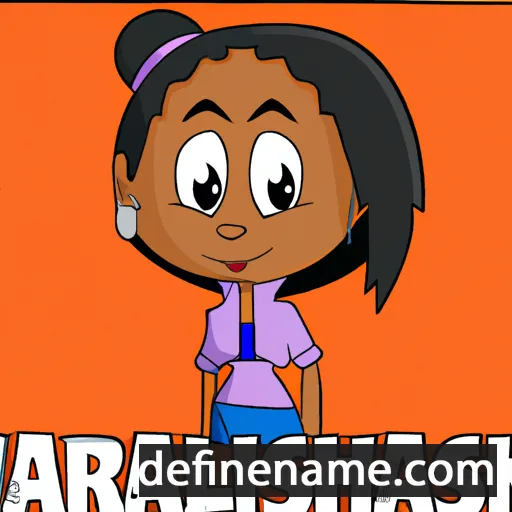 cartoon of the name Karlisha