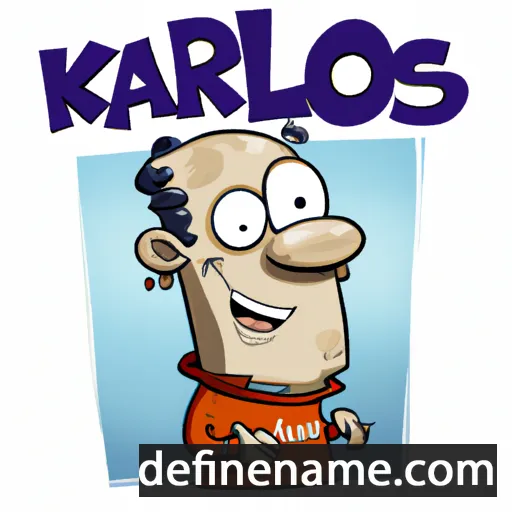 cartoon of the name Karlos