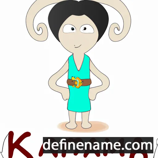 cartoon of the name Karmami