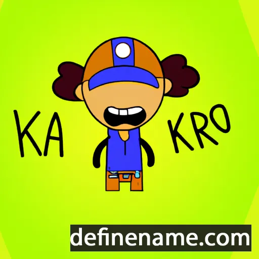 cartoon of the name Karo