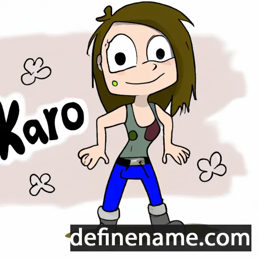 cartoon of the name Karo