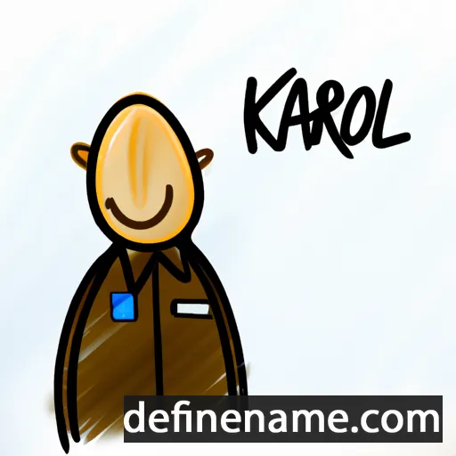 cartoon of the name Karol