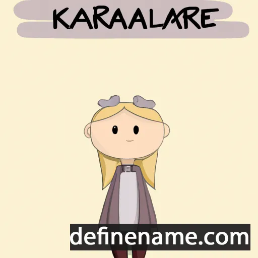 cartoon of the name Karolëna