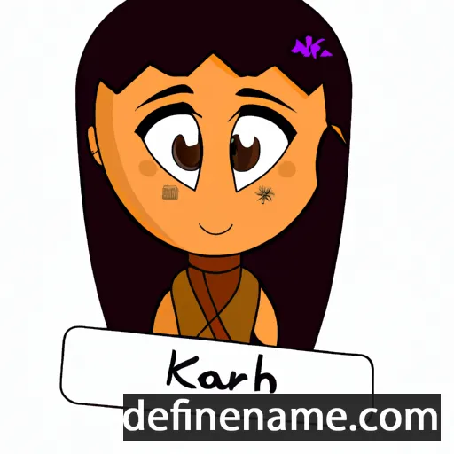 cartoon of the name Karrah