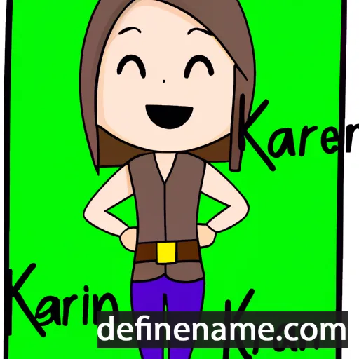 cartoon of the name Karren