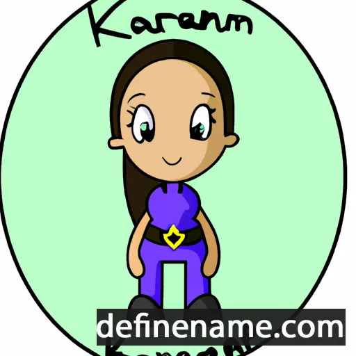 cartoon of the name Karrienna