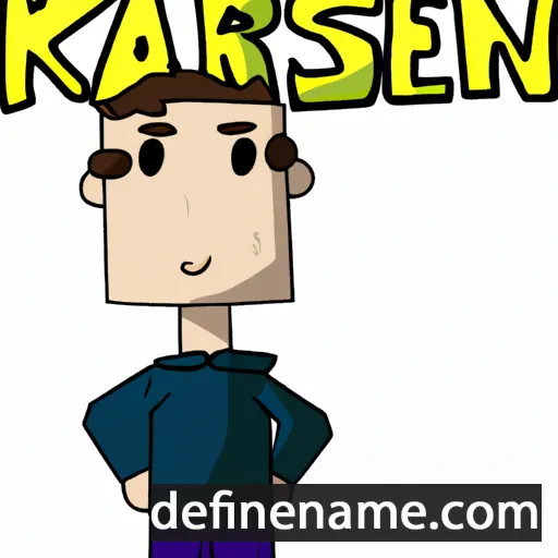 cartoon of the name Karsen