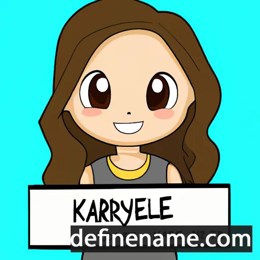 cartoon of the name Karylle