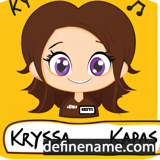 cartoon of the name Karyssa