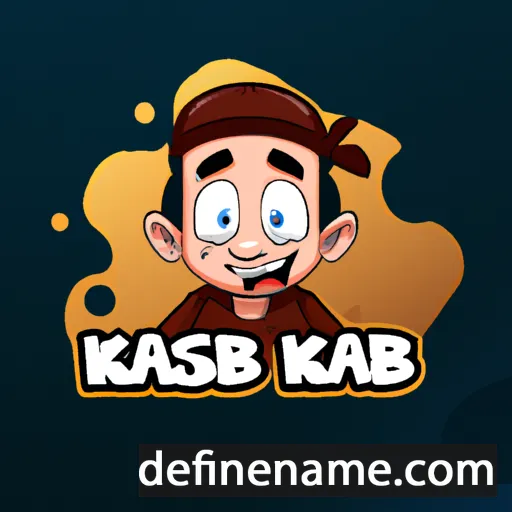 cartoon of the name Kasbr