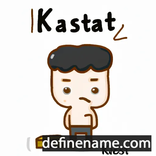 cartoon of the name Kaset