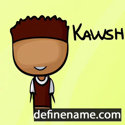 cartoon of the name Kashawn