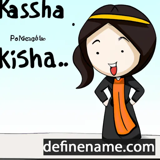 cartoon of the name Kashifa