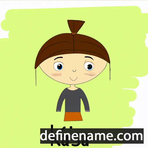 cartoon of the name Kasia