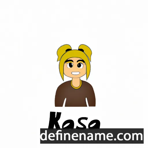 cartoon of the name Kasja