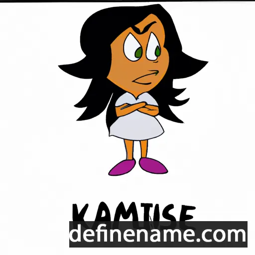 cartoon of the name Kasmine